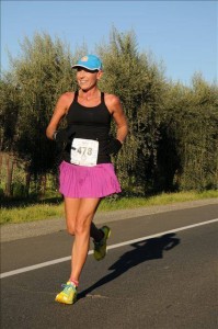 Napa Valley Marathon- last marathon and a BQ in March.  My smile says it all.